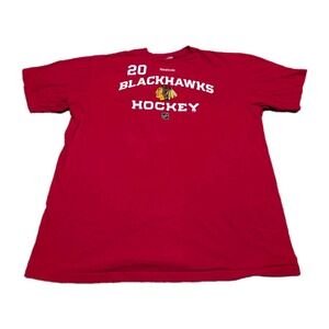 Chicago Blackhawks Marian Hossa  T-shirt Men XL Hockey Red Reebok 20 Saad